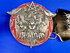 Lamb of God Symbol Logo Job for Cowboy American Heavy Metal Band Belt Buckle