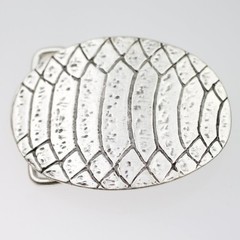 Vintage Croc Belt Buckle Antique Silver – Classic & Expressive Retro Design