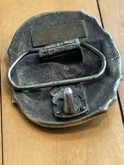 Vintage Great American Buckle Kodiak Smokeless Tobacco Bear Belt Buckle