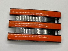 Adidas Golf 3 Stripe Orange & Black Color Trophy Award Style Used Belt Buckle