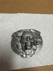 1994 Bergamot Brass Works Til Death Do Us Part Belt Buckle V-249