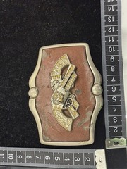 Rare Vintage Y2K Classico Italia Rhinestone Western Belt Buckle Brown Silver