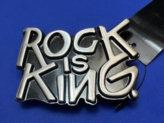 Rock Is King – Fashion Music Brand NOS Raised Letters Belt Buckle – In Box