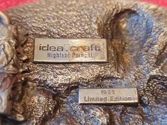 1985 Idea Craft Limited Edition Silver Tone Belt Buckle WXB Vtg USA 🇺🇸