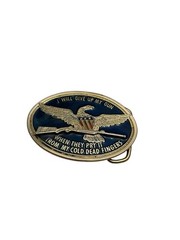 I Will Give Up My Gun When They Pry It From My Cold Dead Fingers Enamel Buckle