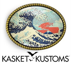 Tsunami Belt Buckle – Stylized Japanese Art Belt Buckle – 503