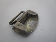 Antique Art Deco Hickok Sterling Silver Monogram Belt Buckle