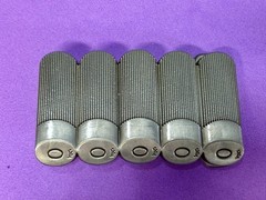 12 Gauge Five Shotgun Gun Riffle Bullet Shell Figural Buckle Rage Belt Buckle