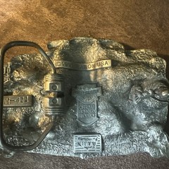 Vintage HARLEY DAVIDSON belt buckle H-411 1991 Baron USA Hog Toys Rare