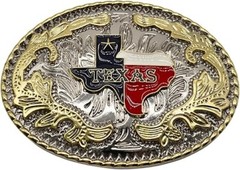 Texas State Map Flag Western Rodeo Cowboy Cowgirl Belt Buckle Hebillas Vaqueras
