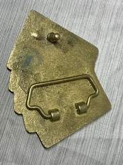 Vintage Baron 5937 Solid Brass Royal Flush Playing Cards Belt Buckle