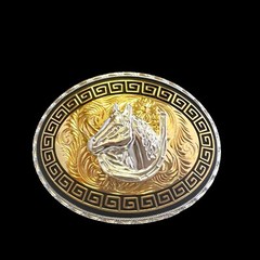 Horse Western Cowboy Style Belt Buckle Hebilla Vaquera Cabeza De Caballo