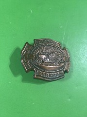Volunteer Fireman Belt Buckle Vintage First Responders Rural FD VFD Firetruck