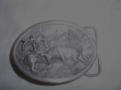 1983 Elk Belt Buckle-Siskiyou Buckle Co. Williams, Oregon