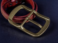 Antique Brass Classic Pin Buckle for Leather Belt Replacement Fit 40mm Strap