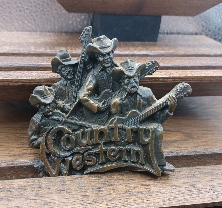 Vintage Bergamot Western Country Music Cowboy Belt Buckle