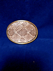 Real Western Rattlesnake Belt Buckle made in USA
