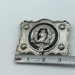 MacLaren Scottish Clan Crest Belt buckle removable pin