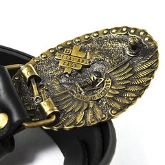 Belt buckle « Born to be free »; Biker buckle, Solid brass buckle