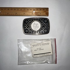 VTG Trophy Belt Buckle To Be Customized With A Stone Or Emblem Black/Silver/Gold