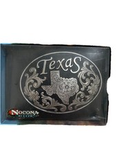 NOCONA Western Oval Belt Buckle TEXAS Floral 37674 Crumrine Rodeo New NWT