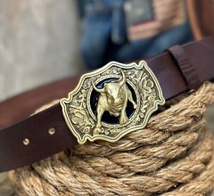 Belt Buckle for Men Western Rodeo Cowboy Solid Brass For Belt 1.5&Prime; (Buckle Only)