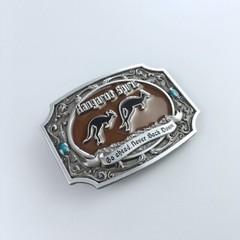 Vintage Australia Kangaroo Western Wildlife Belt Buckle Boucle de Ceinture
