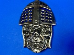 Knights Helmet & Skull Belt Buckle Medieval Armor Design Belt Buckle