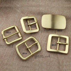 Mens Solid Brass Pin Belt Buckle Center Bar for Belt Strap Fit width 1-1/2&Prime;(38mm