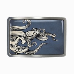 Kraken Belt Buckle – Traditional Octopus Tenticles Handmade Belt Buckle – 652-3