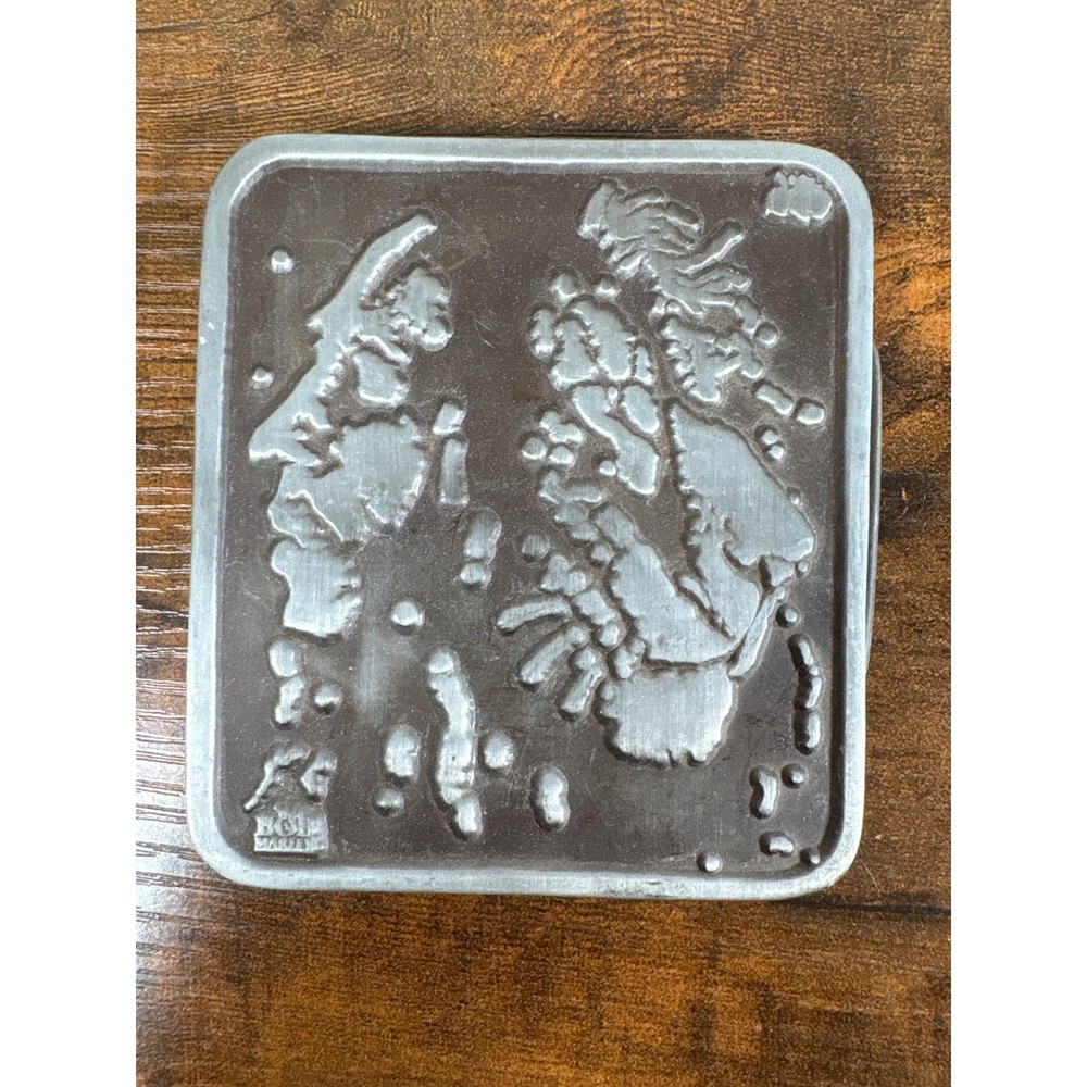Bob Marley Hysteria Rock Belt Buckle Made in USA Square Metal Reggae Music Sil