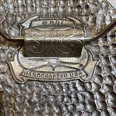Vintage SSI Metal Handcrafted Belt Buckle Horses And Indian Nature Wildlife USA