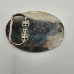 North American Hunting Club Life Member Belt Buckle Silver Gold Tone Statement