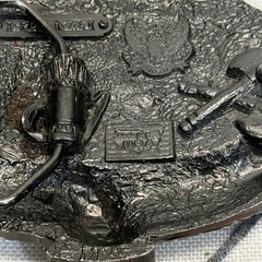 Great American Products Belt Buckle Silver 1993 Native American Eagle Tipi USA