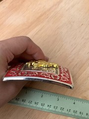 Western Buckle Gold Silver Red Horse Rider Cowboy Fit 2 » Hebilla Vaquero