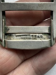 Antique Sterling Silver Mid Century Belt Buckle “WCL” Monogram – 22g