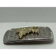 Western Cowboy Rodeo Bucking Bull Rider Belt Buckle Silver Tone Gold Tone