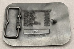 Vintage 1985 KENSAL Commemorative Belt Buckle – Limited Edition #077 – Train