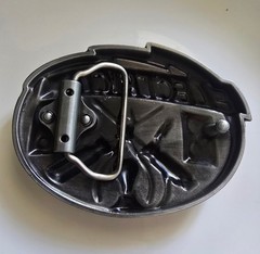 1pce Electrician Metal Belt Buckle 6.9×8.9cm Suit 4cm Belt Width