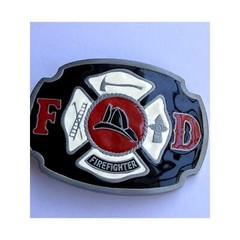 Fire Department FD Firefighter Belt Buckle First Responders NOS