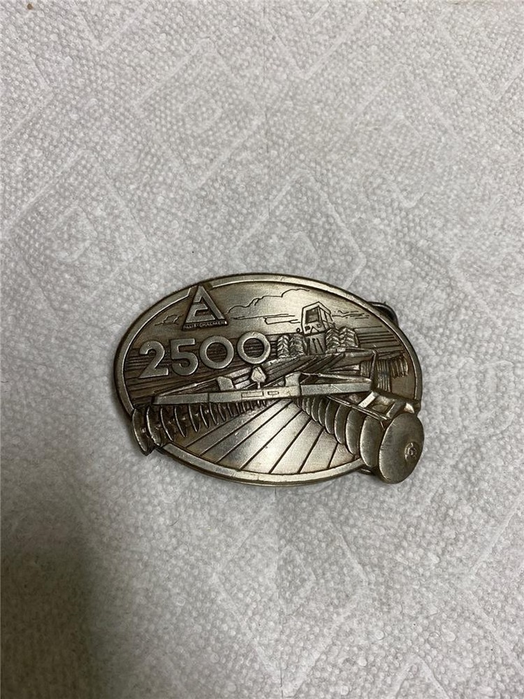 Vintage 1979 Allis Chalmers 2500 Tractor Belt Buckle, Farming, Wisconsin