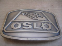 Vintage OSL Crane Brass Belt Buckle – Indiana Metal Craft