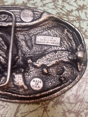 Vintage Eagle Belt Buckle By Bergamot Brass Works W146 1984 Made In The USA