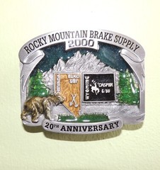Limited Edition 1 of 750 Belt Buckle Rocky Mountain Brake 2000 Casper WY Elko NV