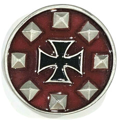 Maltese Cross Belt Buckle Biker Gothic New Distressed