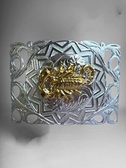 Scorpion Rodeo Cowboy Western Belt Buckle Hebilla Vaquera Fina Rodeo Alacran