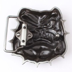 Bulldog Belt Buckle Western Cowboy Native American Motorcyclist (HDG-01)