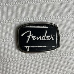 Fender Guitar Electric Belt Buckle Rocker Hard Rock Metal Music Black White