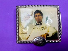 Scarface Movie Al Pacino Tony Montana Cigar Photo Universal Studios Belt Buckle