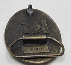 Vintage Grandpa Belt Buckle The Great American Buckle Co. Brass Tone Oval